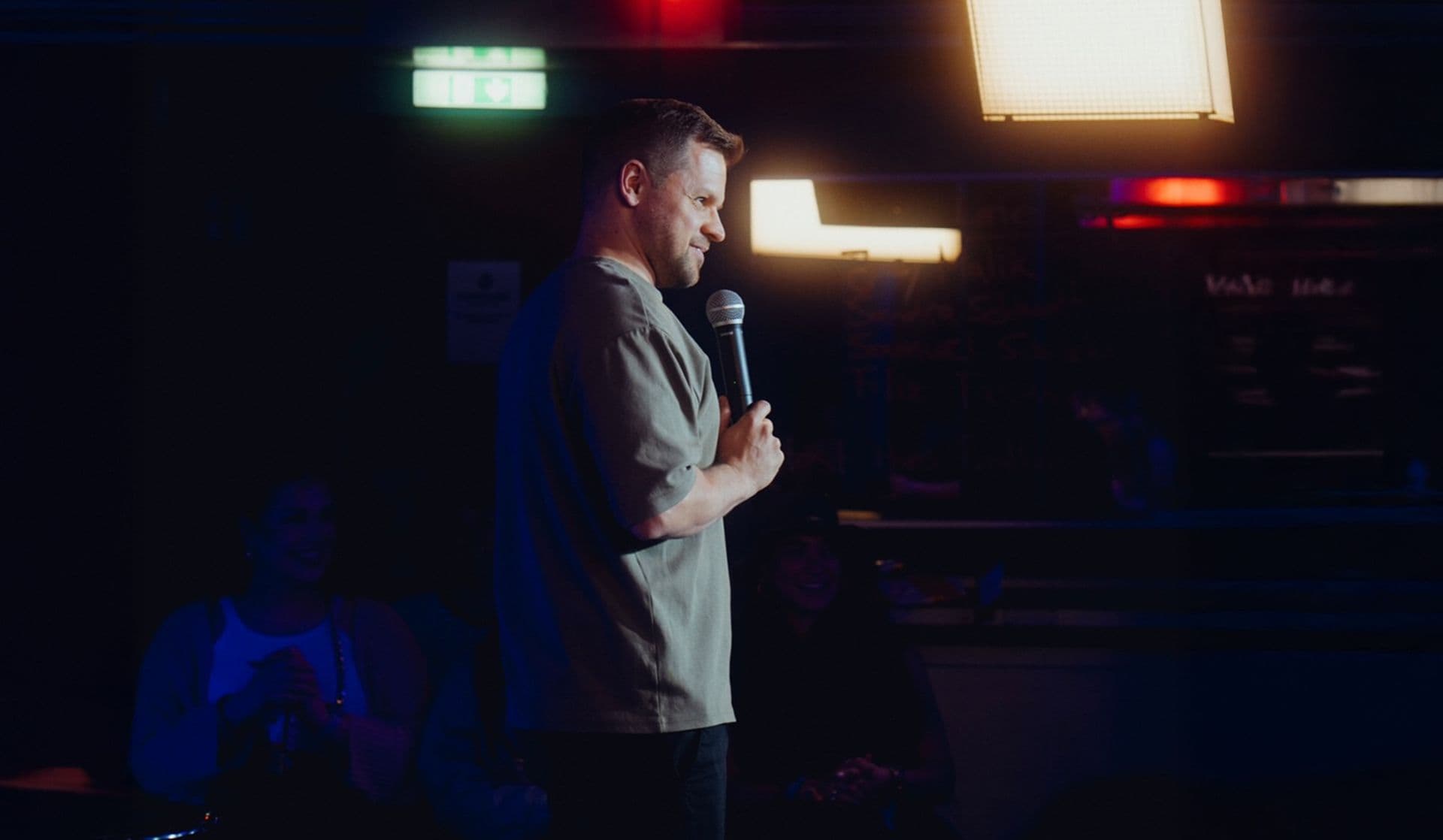 Hans Thalhammer auf der Bühne.